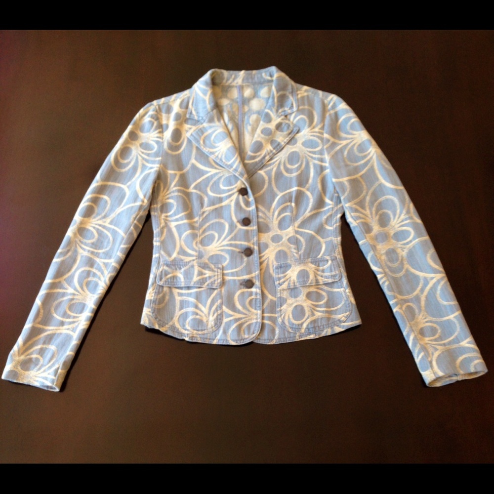 MISSONI SPORT fitted denim jacket size 40/42